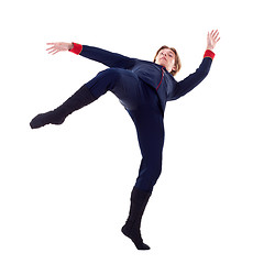 Image showing Dancer leaning backward