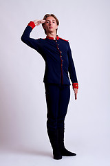 Image showing ballet performer saluting