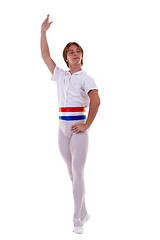 Image showing Young man dancing ballet