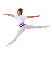 Image showing ballet man jumping 