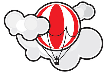 Image showing balloon in clouds