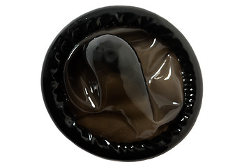 Image showing Black condom