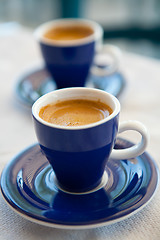 Image showing Two cups of greek coffee