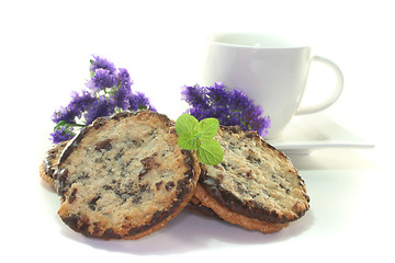 Image showing Oat cookies