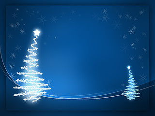 Image showing blue christmas