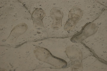 Image showing footprints