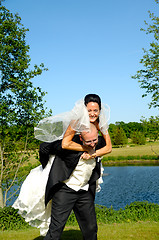 Image showing Bride and groom