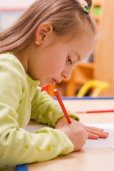 Image showing Child drawing