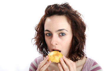 Image showing Hungry woman