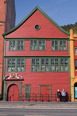 Image showing Bryggen in Bergen Norway