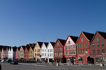 Image showing Bryggen in Bergen Norway