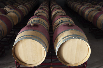Image showing Wine barrels