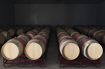 Image showing Wine barrels