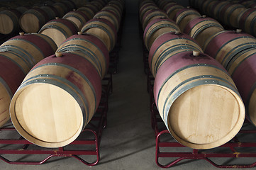 Image showing Wine barrels