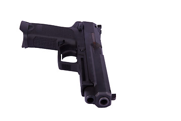 Image showing 9 mm pistol in holster