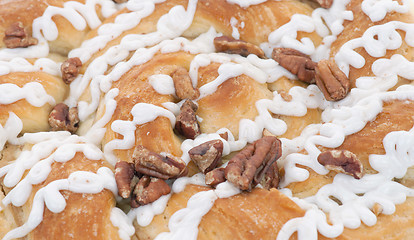 Image showing pecan danish cake