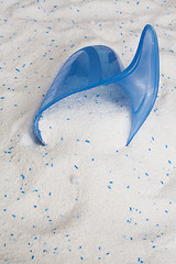 Image showing Washing Powder and Blue Scoop