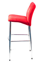 Image showing Red bar stool