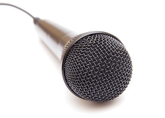 Image showing Black microphone