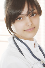 Image showing Brunette doctor