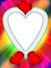 Image showing Colorful Love Frame