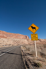 Image showing sign on the highway