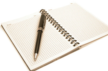 Image showing Notepad and pen