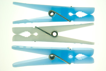 Image showing Small Clothes Pegs