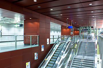 Image showing Modern stairs in a building 