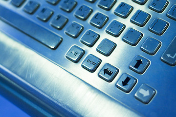 Image showing Close up of computer key board. 