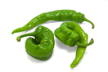 Image showing Green peppers