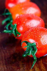 Image showing wet tomatoes