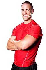 Image showing Muscular athlete