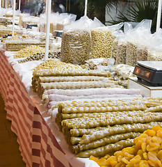 Image showing candy and fruits nuts local to cyprus