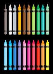 Image showing crayon collection