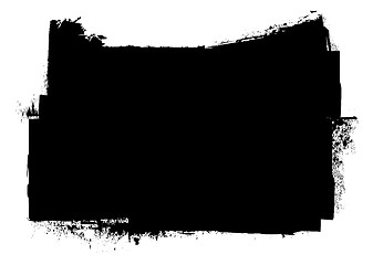 Image showing grunge black ink stripe splat