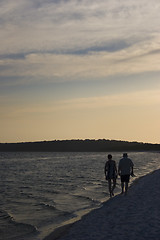 Image showing Sunset walk Mozambique