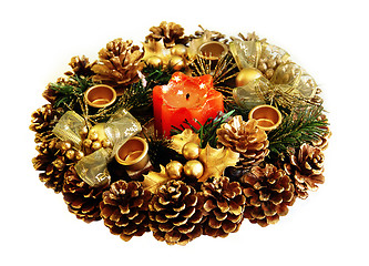 Image showing New year  candle decoration