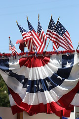 Image showing American Flags