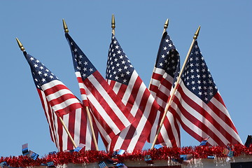 Image showing American Flags