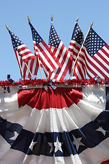Image showing American Flags