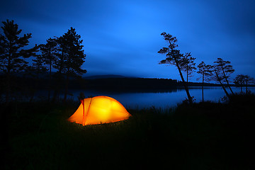 Image showing Camping