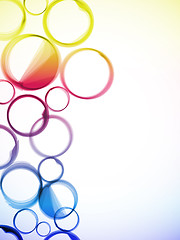 Image showing Abstract colorful circles background.
