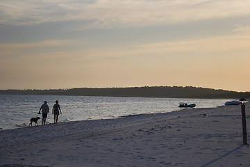 Image showing Evening family walk in Mozambique