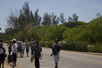 Image showing People in street Mozambique