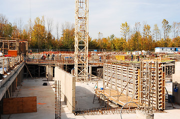 Image showing Foundation for a high rise.