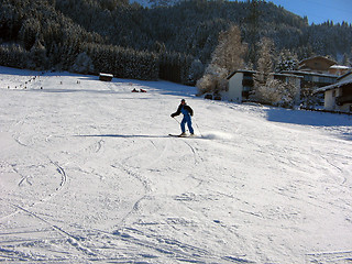 Image showing Cruising the snow
