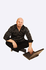 Image showing Man with laptop.