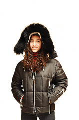 Image showing Young Lady in parka.