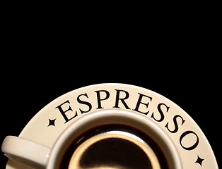 Image showing cup of espresso coffee